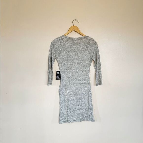 SALE! Gray Express Ruched Side Bodycon Dress Size XS NWT - Picture 2 of 7